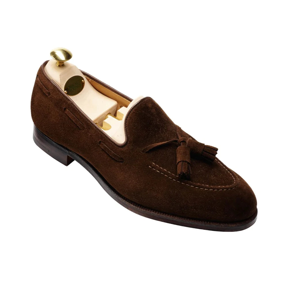 Crockett & Jones Cavendish Dark Brown Calf Suede